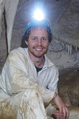 Sebastian Hoepker in a cave